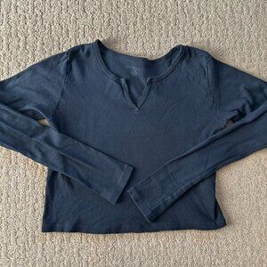 Brandy Melville long-sleeve v-neck top